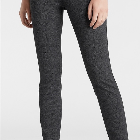 Express high waisted ponte tweed legging pants - Picture 3 of 10